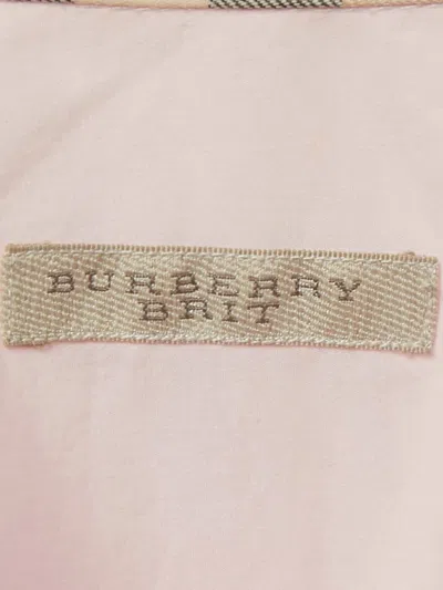Pre-owned Burberry Cotton Logo Shirt In Pink