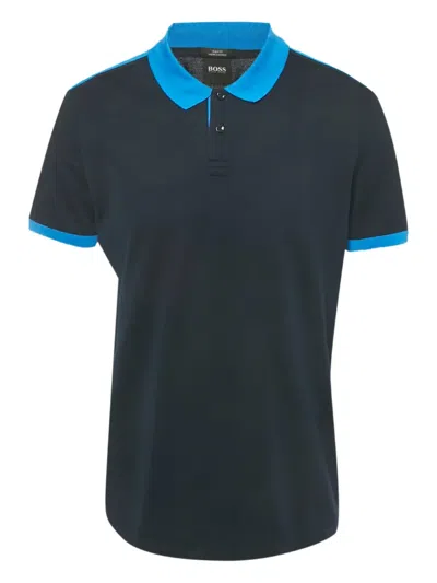 Pre-owned Hugo Boss Slim-fit Polo Shirt In Blue
