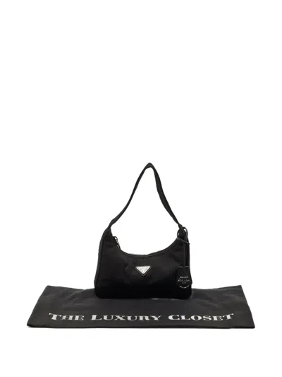 Pre-owned Prada Re-edition 2000 Shoulder Bag In Black