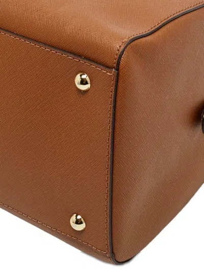 Pre-owned Michael Kors Sandrine Satchel Tote Bag In Brown