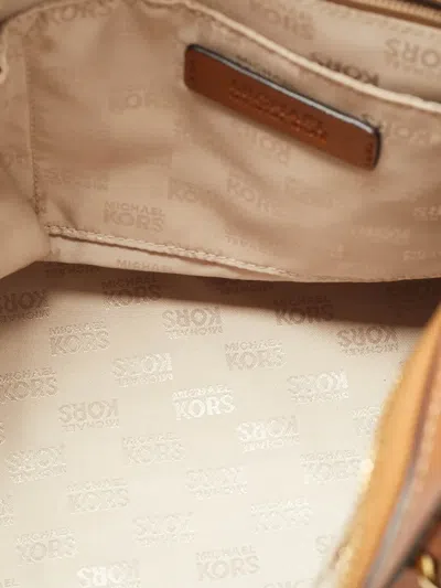 Pre-owned Michael Kors Sandrine Satchel Tote Bag In Brown