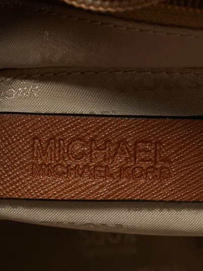 Pre-owned Michael Kors Sandrine Satchel Tote Bag In Brown