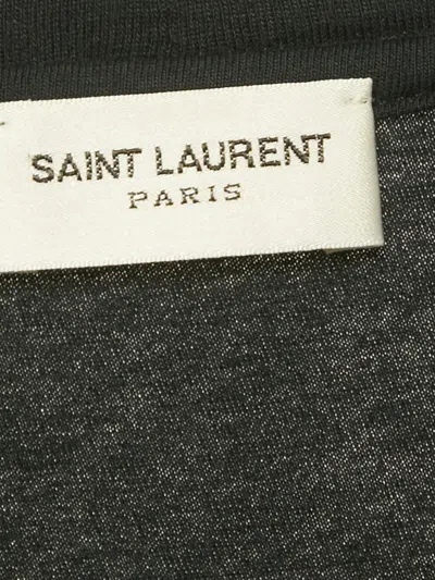 Pre-owned Saint Laurent Printed Short-sleeve T-shirt In Black