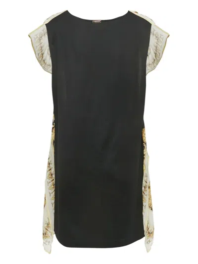 Pre-owned Versace Short-sleeve Tunic In Black