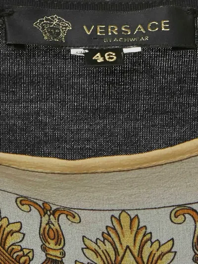 Pre-owned Versace Short-sleeve Tunic In Black