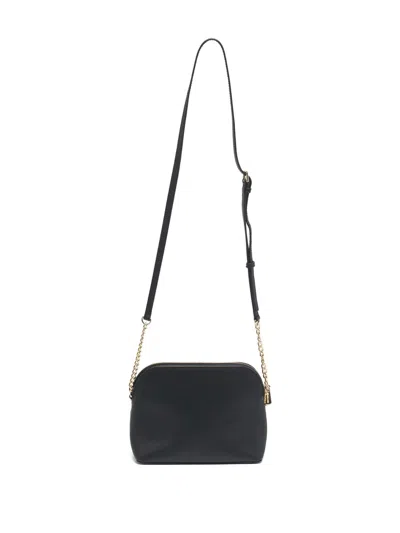 Pre-owned Michael Kors Vintage Cindy Leather Cross Body Bag In Black