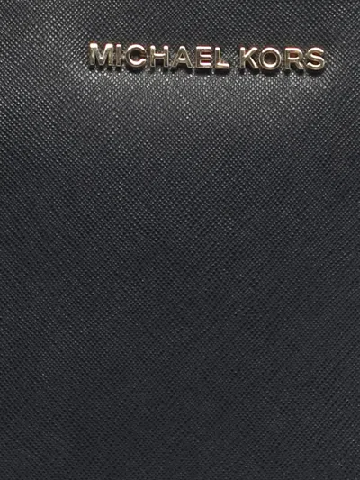 Pre-owned Michael Kors Vintage Cindy Leather Cross Body Bag In Black