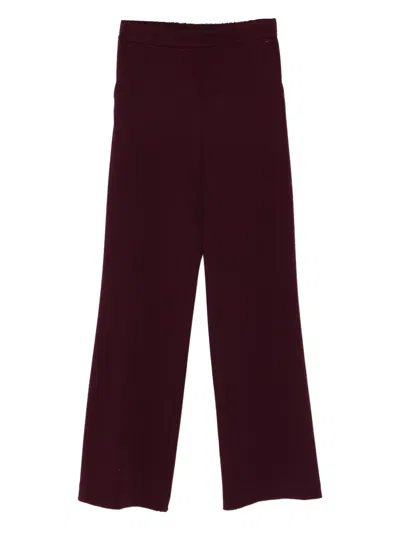Blanca Vita Side-pockets Tailored Trousers In Brown