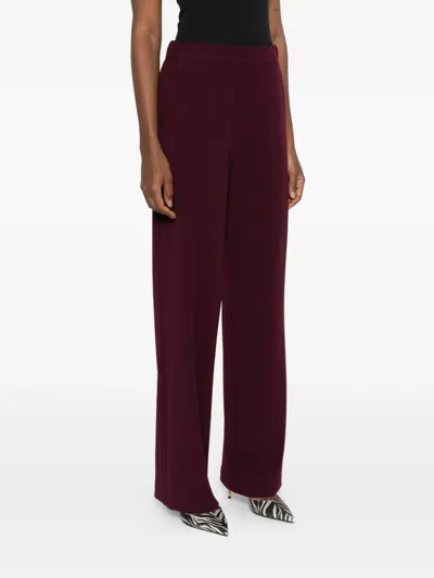 Blanca Vita Side-pockets Tailored Trousers In Brown