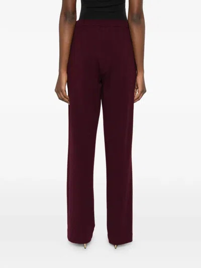 Blanca Vita Side-pockets Tailored Trousers In Brown