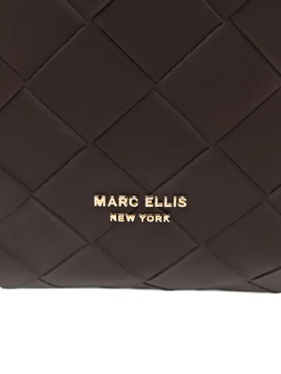 Marc Ellis Woven-design Tote Bag In Brown