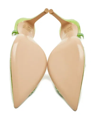 Pre-owned Gianvito Rossi Hortensia Embellished Pumps In Green