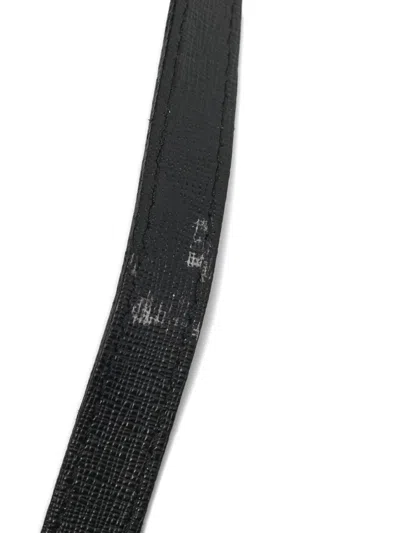 Pre-owned Furla Middle-zip Leather Tote Bag In Black