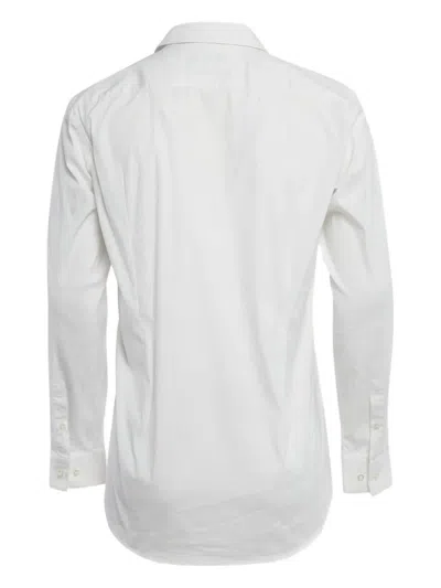 Pre-owned Hugo Boss 1230069 Button Shirt In White
