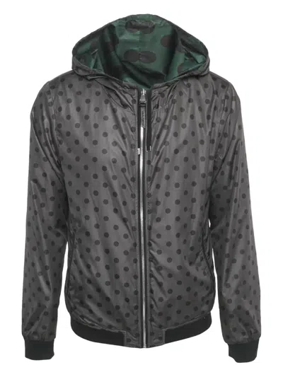 Pre-owned Dolce & Gabbana Polka Dot Reversible Jacket In Green