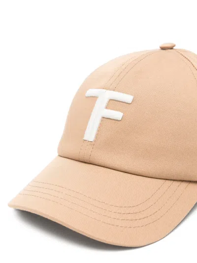 Tom Ford Embroidered-logo Baseball Cap In Neutral