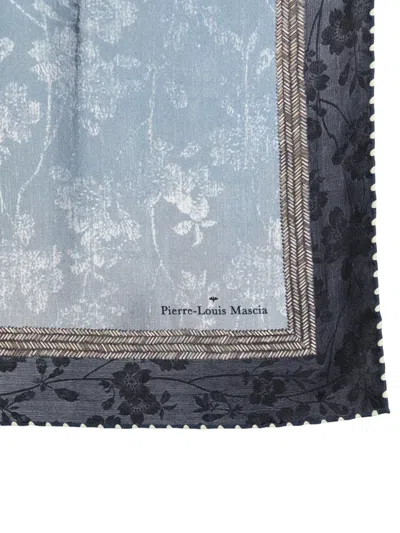 Pierre-louis Mascia Cialda Floral-print Scarf In Blue