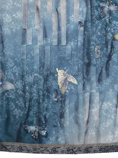 Pierre-louis Mascia Cialda Floral-print Scarf In Blue