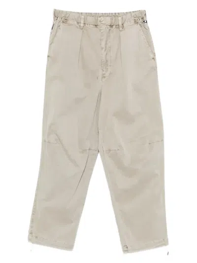 Keeling Drawstring Pleated Trousers In Neutral