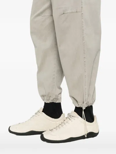 Keeling Drawstring Pleated Trousers In Neutral