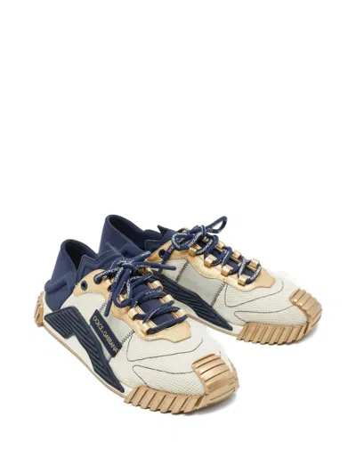 Pre-owned Dolce & Gabbana Logo-detail Sneakers In White