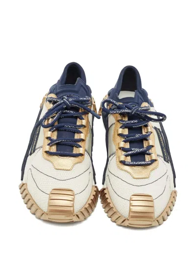 Pre-owned Dolce & Gabbana Logo-detail Sneakers In White