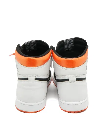 Pre-owned Jordan Air  1 Leather Sneakers In White