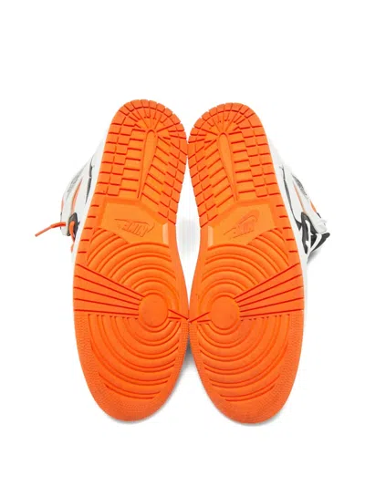 Pre-owned Jordan Air  1 Leather Sneakers In White