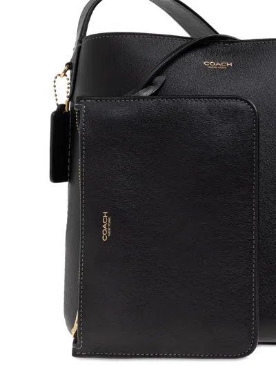 Coach Tory Burch Bucket Tote Bag In Black