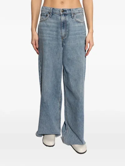 Rag & Bone Sofie Wide-leg Jeans In Blue