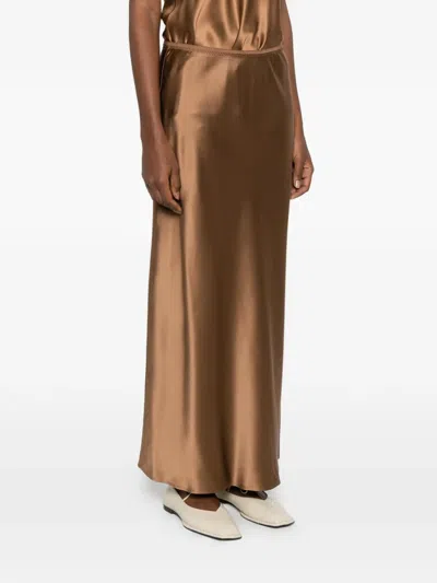 Joseph Isaak Maxi Skirt In Brown