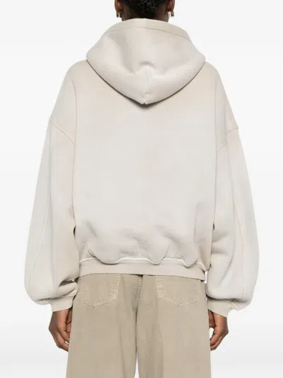 Alexander Wang Crystal-embellished Hoodie In Neutral