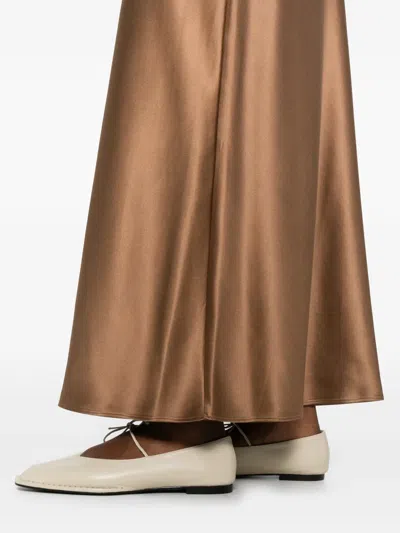 Joseph Isaak Maxi Skirt In Brown