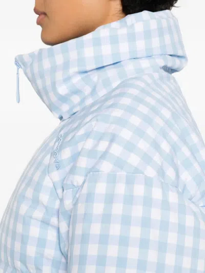 Cordova Cortina Checkered Puffer Ski Jacket In Blue