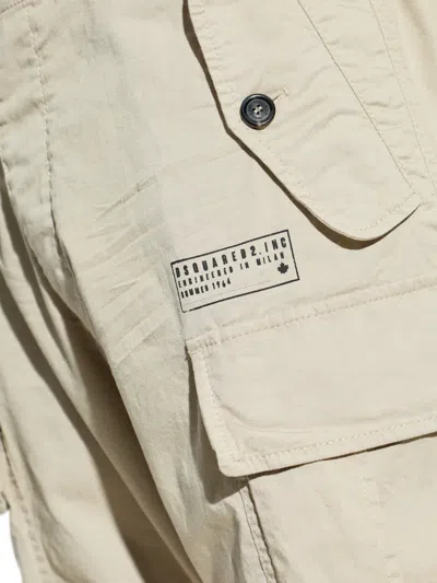 Dsquared2 Cargo Trousers In Neutral