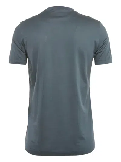 Pre-owned Emporio Armani Pocket Crew-neck T-shirt In Blue