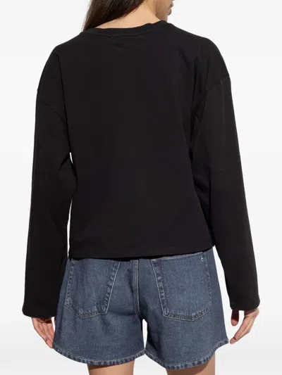Rag & Bone Long-sleeved T-shirt In Black