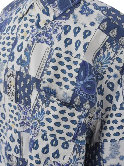 Pre-owned Souleiado Patchwork Pocket Shirt In White