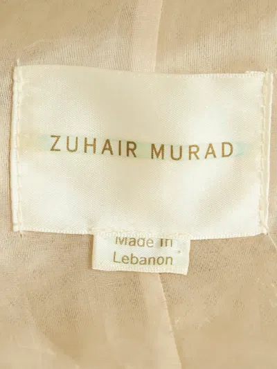 Pre-owned Zuhair Murad Embellished Fringed Jacket In Neutral
