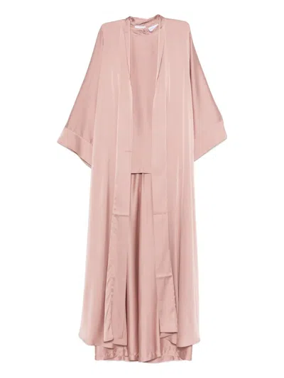 Silkylicious Dana Satin Set In Pink