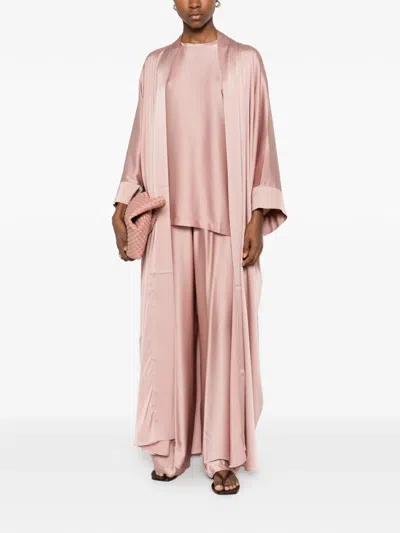 Silkylicious Dana Satin Set In Pink