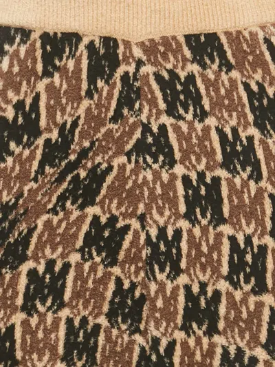 Pre-owned Amiri Velvet Flared Trousers In Brown