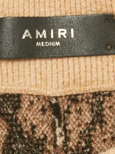 Pre-owned Amiri Velvet Flared Trousers In Brown