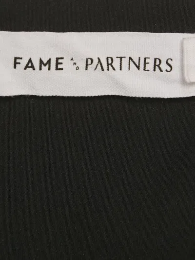 Pre-owned Fame And Partners Sequin Asymmetrical Midi Dress In Black