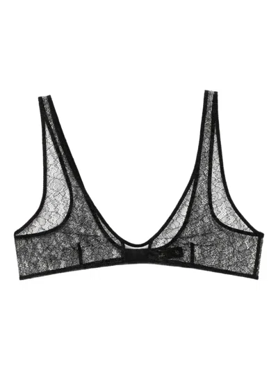 Kiki De Montparnasse Petite Fleur Bra In Black
