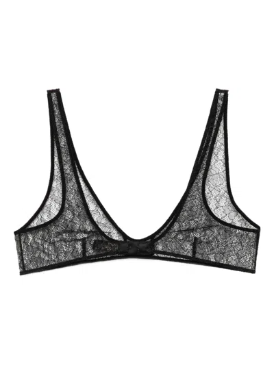 Kiki De Montparnasse Petite Fleur Bra In Black
