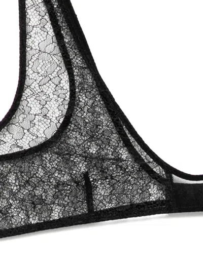 Kiki De Montparnasse Petite Fleur Bra In Black