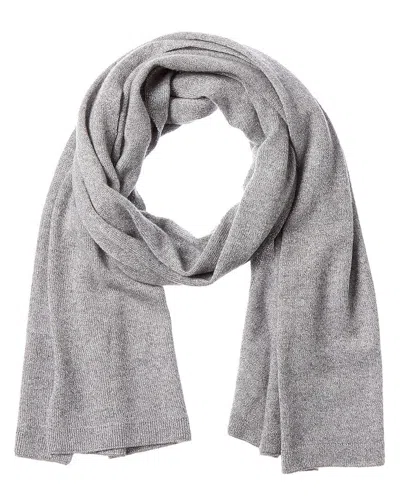 Hannah Rose Lurex Cashmere Scarf In Brown