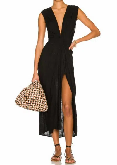 L*space Down The Line Maxi Coverup Dress In Black In Black