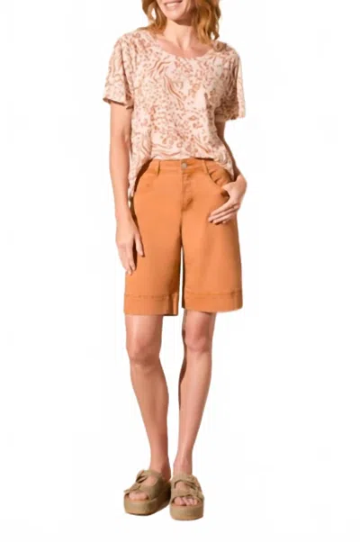 Tribal Wide-leg Bermuda Shorts In Pinecone In Multi